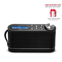 (Black) Radio numérique Play10 DAB/DAB+/FM avec commandes de présélection faciles