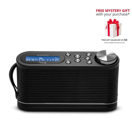 (Black) Radio numérique Play10 DAB/DAB+/FM avec commandes de présélection faciles