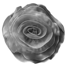 (grey) Applicazioni floreali 3D fatte a mano in tessuto nero per costumi da ballo e toppe da cucire su abiti tradizionali.