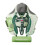 (Green) Infant Pool Float with Canopy Non-Inflatable Soft Stable Baby Swim Float 1