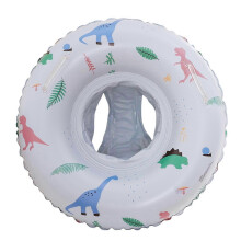 (Blue Dinosaur) Salvagente gonfiabile retrò in PVC per neonati, sicuro per l'allenamento in piscina.