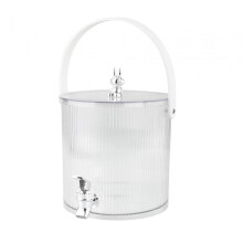 (White, 19cmx18.5cm 3.5L) Robusto dispenser per bevande da frigorifero con rubinetto e caraffa per acqua fredda per la conservazione.