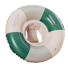 (Green) Retro PVC Uppblåsbar Baby Simring Säker Pool Träningshjälpmedel