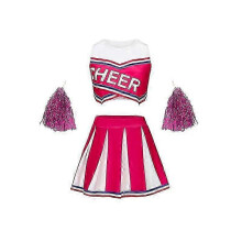 (Rose Red, 120cm) Robe de compétition de gymnastique et de cheerleading pour fille - Costume de sport de performance