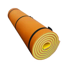 (Orange Yellow) Flytande sjömatta Osänkbar poolflotte för strand- och vattenlek