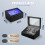 Automatic Watch Winder Box with 4 Winder Rotators and 6 Storage Space 6
