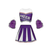 (Purple, 150cm) Robe de compétition de gymnastique et de cheerleading pour fille - Costume de sport de performance