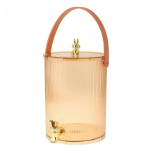 (Tea, 19cmx24.5cm 5L) Robusto dispenser per bevande da frigorifero con rubinetto e caraffa per acqua fredda per la conservazione.