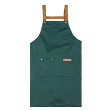 (Atrovirens) Waterproof Kitchen Apron with Adjustable Strap & Pouch, Anti-Fouling Design for Cooking