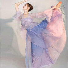 (purple, S) Completo da ballo classico cinese delle fate - Elegante e raffinato abito da spettacolo