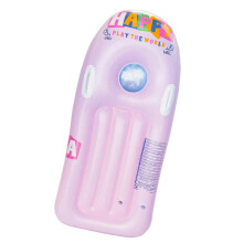 (Pink) Zattera gonfiabile per bambini con maniglie - Giocattolo acquatico estivo per divertirsi in piscina