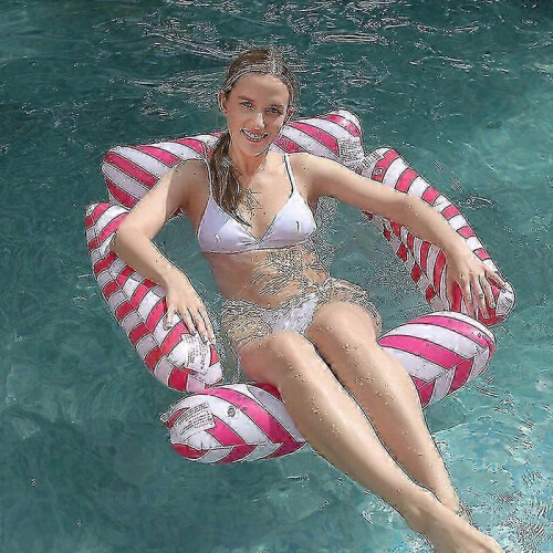 (Pink1) Inflatable Hammock Pool Float for Adults & Kids, Swimming Relaxation Float