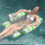 (Green) Inflatable Hammock Pool Float for Adults & Kids, Swimming Relaxation Float 1