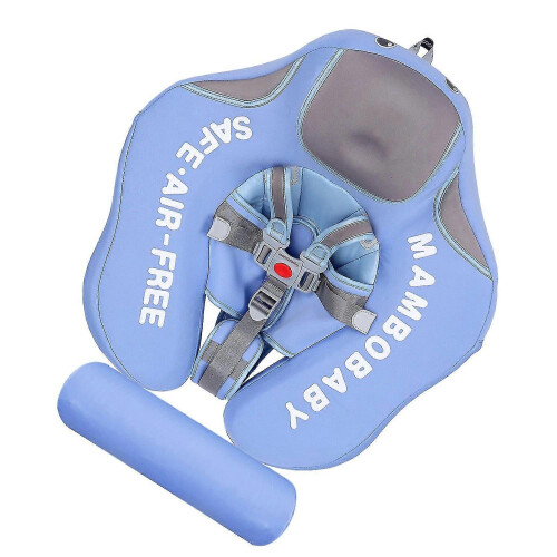(Light blue) Bouée gonflable pour bébé de 3 à 24 mois avec flotteur pour la queue