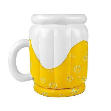 (Beer mug) Premium Poolside Inflatable Floating Table for Drinks & Relaxation, 1 Set