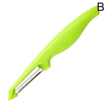 (Green) Éplucheur à légumes ergonomique de haute qualité à long manche pour éplucher facilement les carottes et les fruits