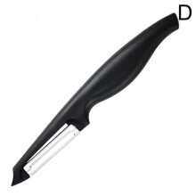 (Black) Éplucheur à légumes ergonomique de haute qualité à long manche pour éplucher facilement les carottes et les fruits
