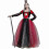 (M) Halloween-hjerterdronning-kostymesett for kvinner 1