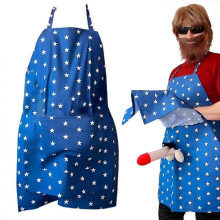 (Blue) Funny Cooking Apron with Hidden Penisunder Design in Pocket – Ultimate Grilling Gift