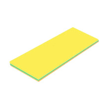 (Yellow Green Orange) Pool flytande matta ihoprullbar vattendyna för avkoppling i poolen