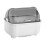 (Gray White) Set di scolapiatti da cucina con coperchio, ciotola e porta bacchette. 1