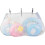 (Gray) Adjustable Mesh Pool Float Storage Bag, Foldable Toy Organizer with Straps for Pool Accessories 1