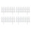 Plastic Picket Garden Fence Path Border, Set of 4 1