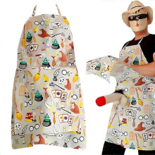 (Beige) Funny Cooking Apron with Hidden Penisunder Design in Pocket – Ultimate Grilling Gift