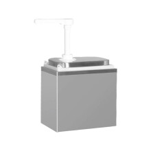 (single head) Multicolor Stainless Steel Syrup Pump Dispenser Set - Large Capacity Durable Sauce Jars with Easy Assembly & Cleaning