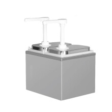 (double head) Multicolor Stainless Steel Syrup Pump Dispenser Set - Large Capacity Durable Sauce Jars with Easy Assembly & Cleaning