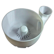 (White large size) Plastic White Fruit Wash Basket with Quick-Drain Strainer Bowl Lightweight for Kitchen & Camping