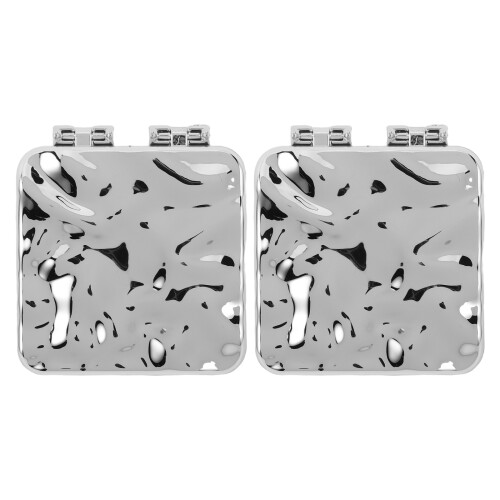 2Pcs Mini Portátil Prateado Para Uso Diário E