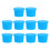 10Pcs Seladores De Garrafa Silicone Azul - Para Vinho E 1