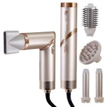 Hatteker 5in1 Hot Air Brush&Hair Dryer 110,000 RPM Foldable Ionic Cool Shot