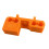 Lightweight Plastic Screwdriver Bit Holder-orange. color 1