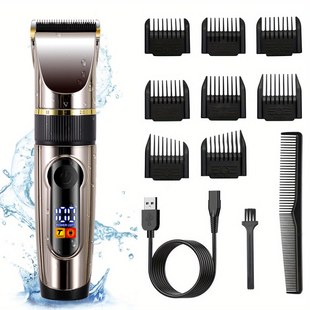 Hatteker Hair Clippers For Men Professional Beard Trimmer Cordless Hair Trimmer
