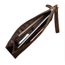 Herren Leder Clutch, Vintage Rindsleder Handtasche