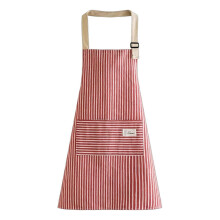 (Red) Unisex BBQ Apron With Large Quick-Access Patch Pocket - Ideal Gift For Cooks