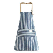 (Blue) Unisex BBQ Apron With Large Quick-Access Patch Pocket - Ideal Gift For Cooks