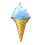 (Blue) Adjustable Inflatable Ice Cream Toy – Extra Fit for Kitchen & Office Use 1