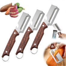(3pcs) Éplucheur et ouvre-bouteille ergonomique en acier inoxydable – Outil de cuisine tranchant 2 en 1