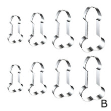 (B/8pcs) Jinjia Hardware Stainless Steel Cookie Cutter & Cake Mold Set for Valentine's Day Bachelor Party Fun