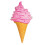 (Pink) Adjustable Inflatable Ice Cream Toy – Extra Fit for Kitchen & Office Use 1