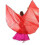 (Red, opening isis wing) Completo da danza del ventre con ali d'angelo - Set di 2 pezzi 1