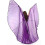 (Deep Purple, opening isis wing) Completo da danza del ventre con ali d'angelo - Set di 2 pezzi 1