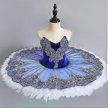 (navy blue, 120cm) Ensemble 2 pièces de tutu et costume de ballet pour petites filles, idéal pour la danse ballerine.