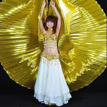 (Gold, opening isis wing) Magdans Änglavinge Outfit - 2-delat set