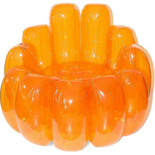 (Orange) Divano gonfiabile Jelly - Divano gonfiabile portatile per interni ed esterni, sedile ad aria per giardino e patio