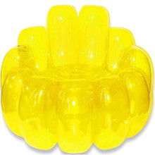 (Yellow) Divano gonfiabile Jelly - Divano gonfiabile portatile per interni ed esterni, sedile ad aria per giardino e patio