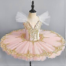 (orange, 160cm) Ensemble 2 pièces de tutu et costume de ballet pour petites filles, idéal pour la danse ballerine.